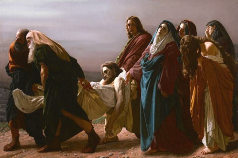 The Transport of Christ to the Sepulcher (1883) by Antonio Ciseri (1821-1891)