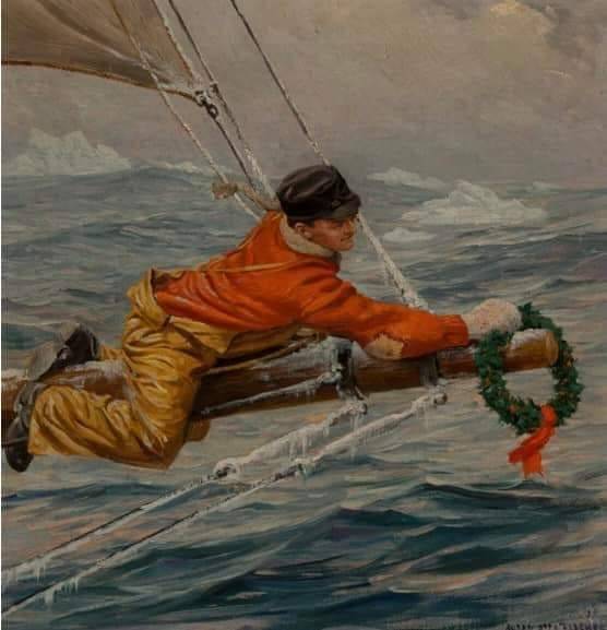 Christmas at Sea by Anton Otto Fischer (1926)