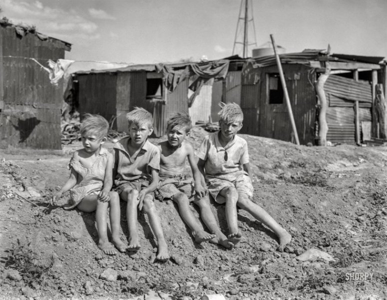 1937 ~ Sweetwater, Oklahoma, Children of Migrant Field Workers